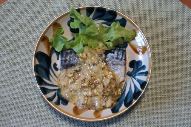 蒸し魚の夏野菜ソース