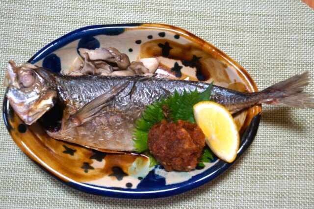 干物の蒸し焼き